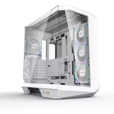 Boitier Cube ATX DARKFLASH DY470 Blanc - Sans Alimentation