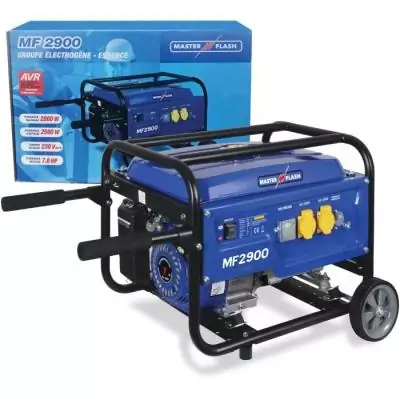 Groupe électrogène essence puissant - 2900 W / 2500 W
