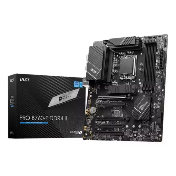 Carte Mere - MSI - PRO B760-P DDR4 II - Socket LGA1700 - Gigabit Ethernet - PCIe 4.0 x16 - Intel B760