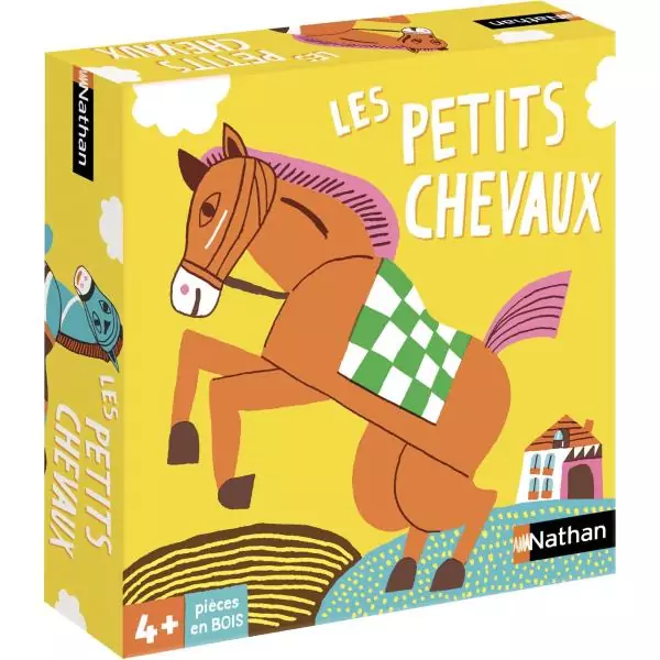Jeu de société - NATHAN - Jeu des petits chevaux - Grand classique, illustrations originales