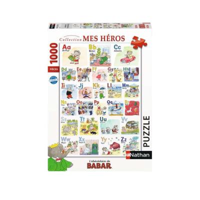 Nathan puzzle 1000 p - L'abécédaire de Babar