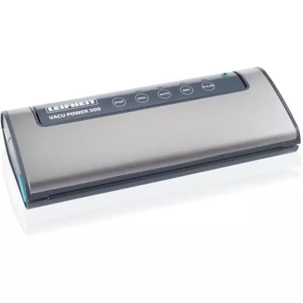 Machine de mise sous vide alimentaire - LEIFHEIT 500 Vacu Power 3236 - 10 sacs inclus - Gris