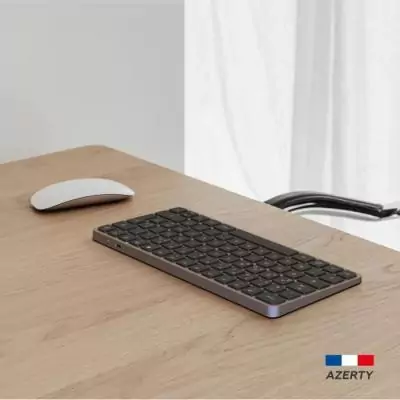 Clavier sans fil plat AZERTY noir - MOBILITY LAB KP430W