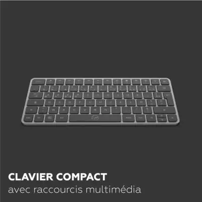 Clavier sans fil plat AZERTY noir - MOBILITY LAB KP430W