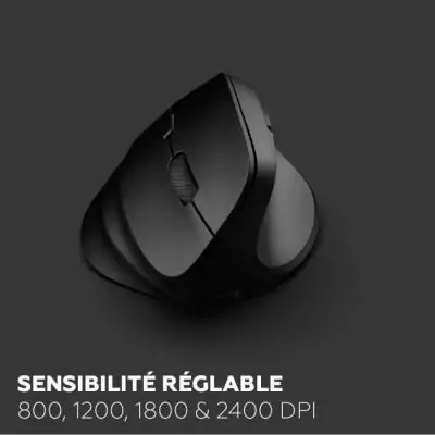 Ensemble clavier souris sans fil ergonomique - MOBILITY LAB - C30W - Noir