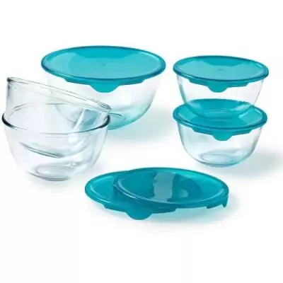 Lot de 5 jattes hermétiques PYREX - Idéal pour conserver vos aliments