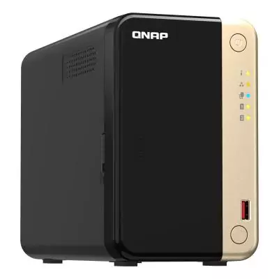 QNAP TS-264 NAS Tower Intel® Celeron® N5095 8 Go 0 To QNAP QTS Noir, Or
