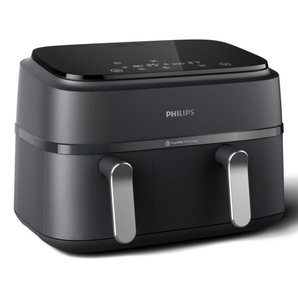 Friteuse sans huile PHILIPS - Airfryer NA351/00 - Double cuve 9L - 8 programmes de cuisson - 2750W
