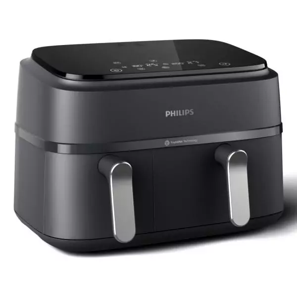 Friteuse sans huile PHILIPS - Airfryer NA351/00 - Double cuve 9L - 8 programmes de cuisson - 2750W