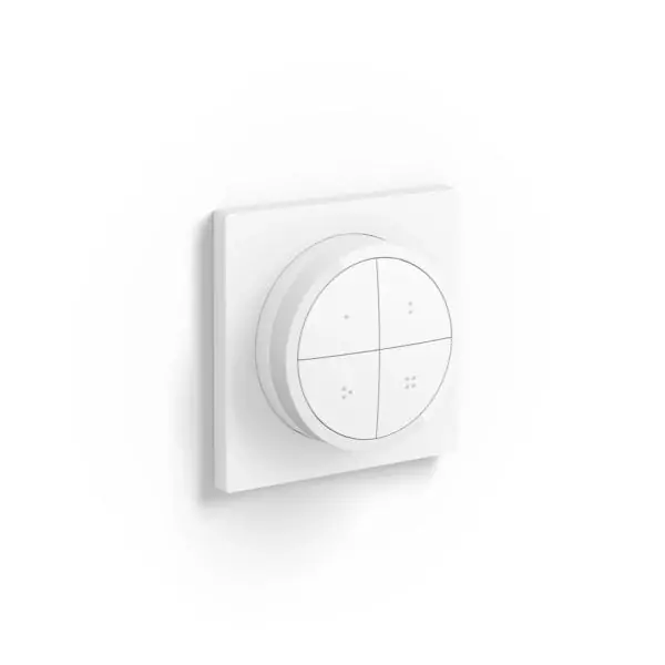 Télécommande Tap Dial Switch - PHILIPS HUE - Blanc - Contrôle plusieurs pieces - Compatible Alexa - Intérieur