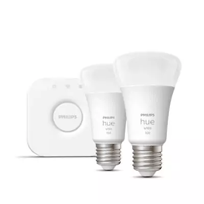 Philips Hue White Kit de démarrage 2 ampoules connectées E27 (1100)