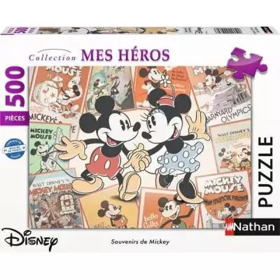 Nathan puzzle 500 p - Souvenirs de Mickey Disney