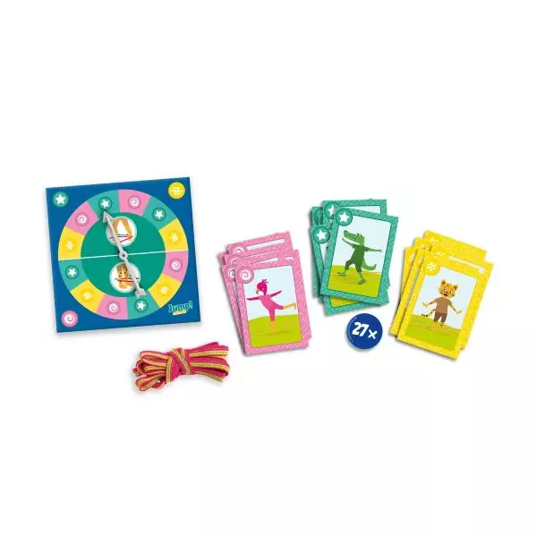 Jeu de cartes Jump! Animals - Sauts a l'élastique pour enfants de 3 ans et plus - SES CREATIVE