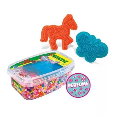 SES Creative Beedz Mélange parfumé de 5000 perles à repasser Chevaux et papillons