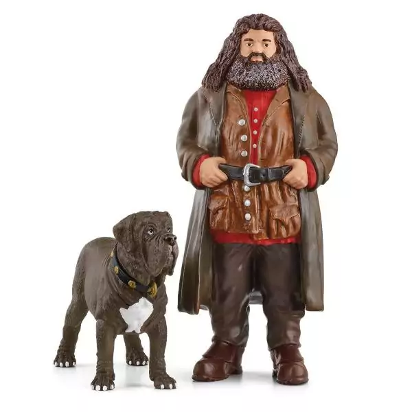 Hagrid et Crockdur, Figurine de l'univers Harry Potter, pour enfants des 6 ans, 8 x 11,5 x 13 cm - schleich 42638 WIZARDING WORL