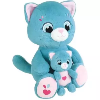 Peluche douce interactive maman chat et son bébé - 6 fonctions Peluche douce interactive maman chat et son bébé - 6 fonctions