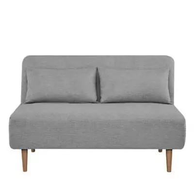 Banquette BZ 2 places en Tissu Gris clair - Confortable et Pratique