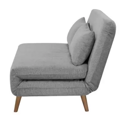 Banquette BZ 2 places en Tissu Gris clair - Confortable et Pratique