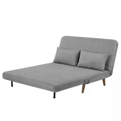 Banquette BZ 2 places en Tissu Gris clair - Confortable et Pratique