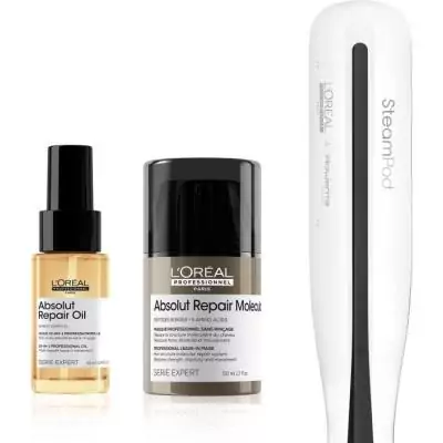 Kit Lisseur Vapeur + 2 Soins L'OREAL - Steampod 3.0 et Absolut Repair