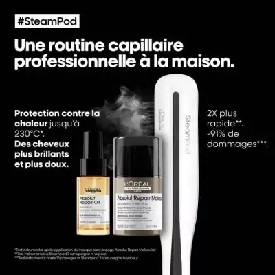 Kit Lisseur Vapeur + 2 Soins L'OREAL - Steampod 3.0 et Absolut Repair