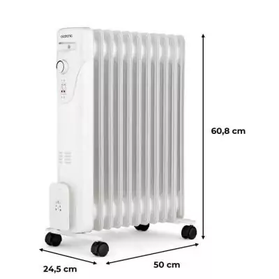 Radiateur électrique bain d'huile 2500W OCEANIC - Puissant et mobile