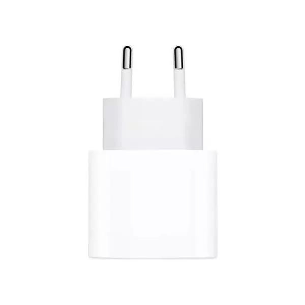 Adaptateur secteur USB-C 20?W original Apple – Charge rapide iPhone & iPad