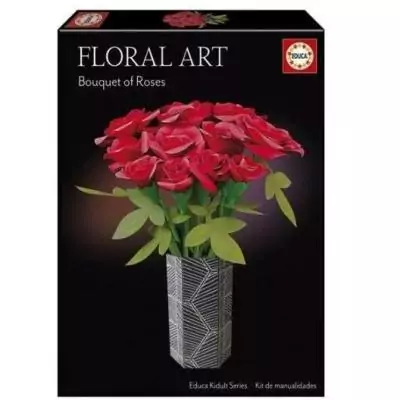 Kit créatif EDUCA - Créez votre bouquet de roses en papier!