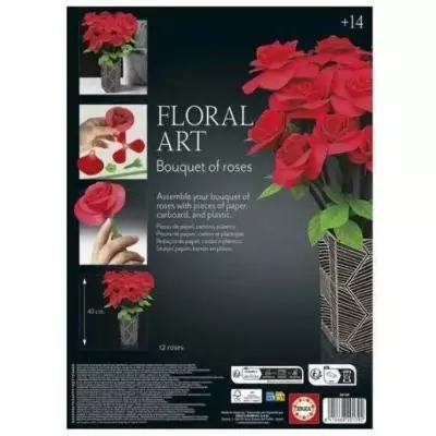Kit créatif EDUCA - Créez votre bouquet de roses en papier!