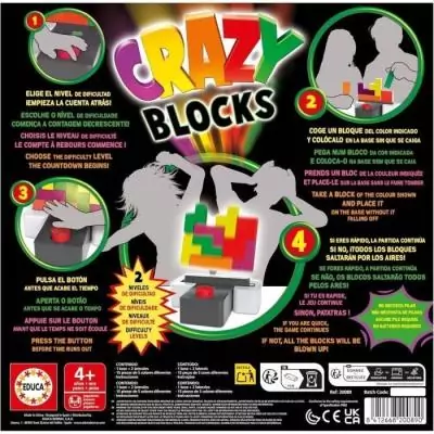 Jeu d'adresse Educa Crazy Blocks - Fun assuré!