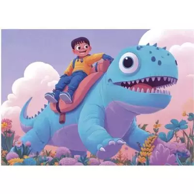 Amusez-vous avec les Dinos sympathiques - Puzzle 20 à 80 pièces Amusez-vous avec les Dinos sympathiques - Puzzle 20 à 80 pièces