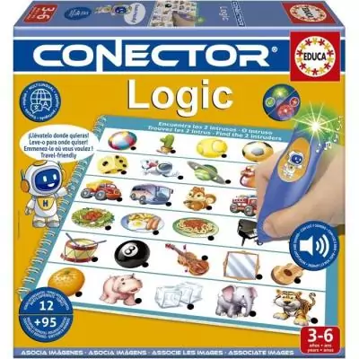 Conector Logic - Jeu éducatif pour enfants de 3 ans - 90 questions, 12 thèmes