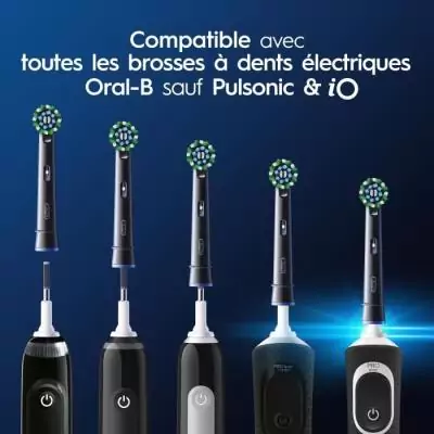 Brossettes ORAL-B CROSS ACTION PRO - Pack de 8 - Noir Brossettes ORAL-B CROSS ACTION PRO - Pack de 8 - Noir