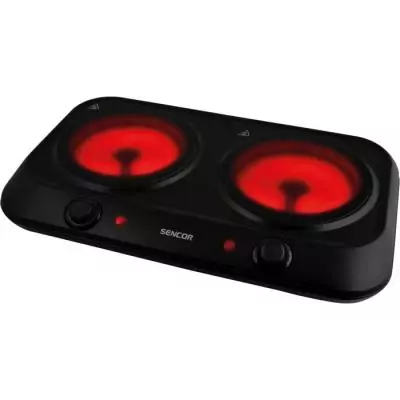 Plaque de cuisson infrarouge SENCOR 2400W - 2 foyers - Noir