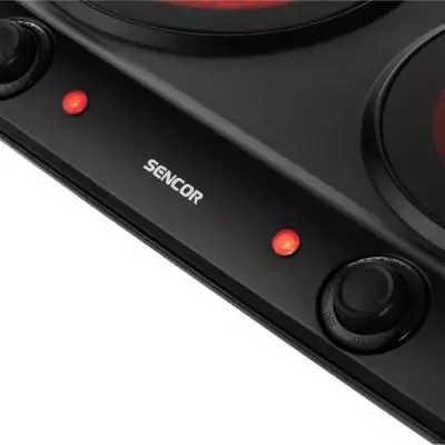 Plaque de cuisson infrarouge SENCOR 2400W - 2 foyers - Noir