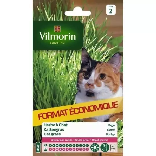 VILMORIN Sachet graines d'herbe a chat Orge