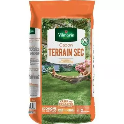 Gazon rustique pour terrain sec - 5 kg Gazon rustique pour terrain sec - 5 kg