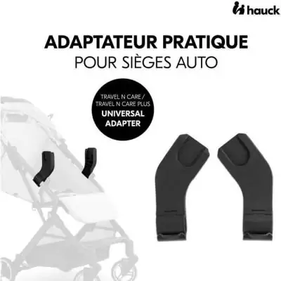 Adaptateurs universels cosy pour poussette Hauck - Noir Adaptateurs universels cosy pour poussette Hauck - Noir