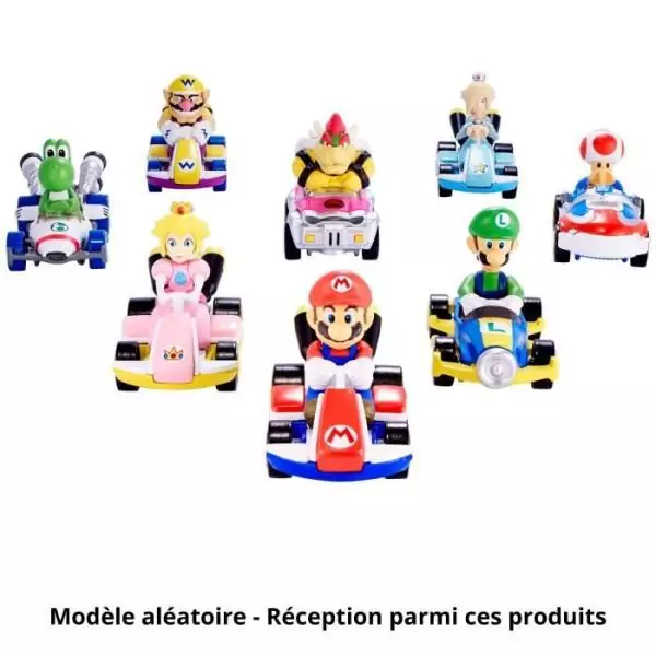 Hot Wheels - Véhicule Mario Kart (modele aléatoire) - Petite Voiture - 3 ans et + GBG25