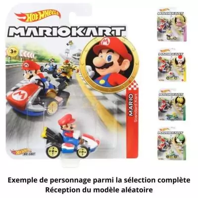 Hot Wheels - Véhicule Mario Kart aléatoire pour enfant de 3 ans et +