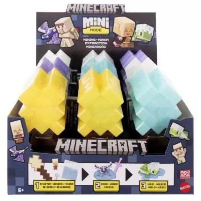 Figurines Minecraft Mini-Têtes Modulables - Assortiment aléatoire Figurines Minecraft Mini-Têtes Modulables - Assortiment aléatoire