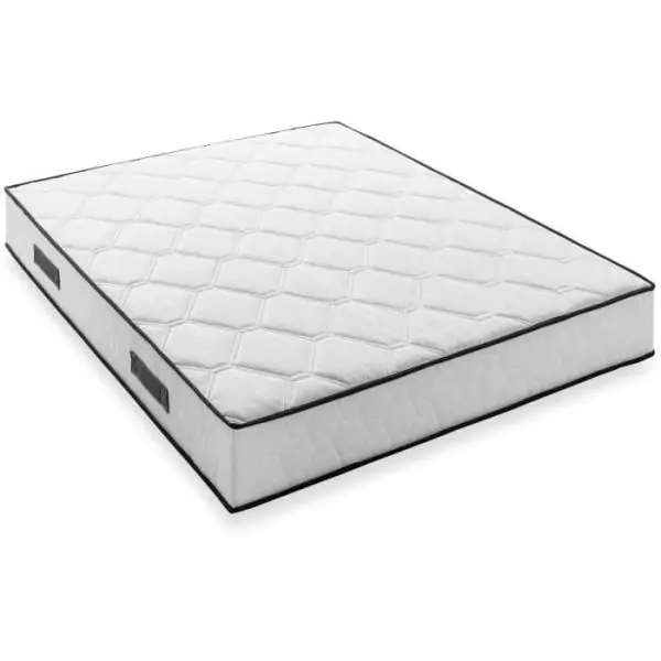 Matelas 160 x 200 cm - Hauteur 24 cm - 770 ressorts ensachés - 7 zones - Equilibré - réversible - fabriqué en Belgique - DEK