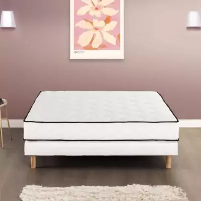 Matelas 160x200 cm - 770 ressorts ensachés - Equilibré - Réversible