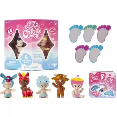 Mini-figurines Bébé Chibis à Collectionner - Pack de 5 - Modèle Aléatoire Mini-figurines Bébé Chibis à Collectionner - Pack de 5 - Modèle Aléatoire