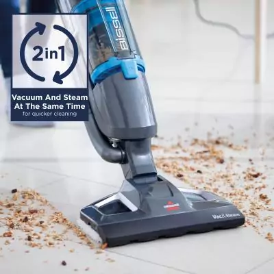 Bissell Vac & Steam Steam mop 1,35 L 1600 W Bleu, Titane