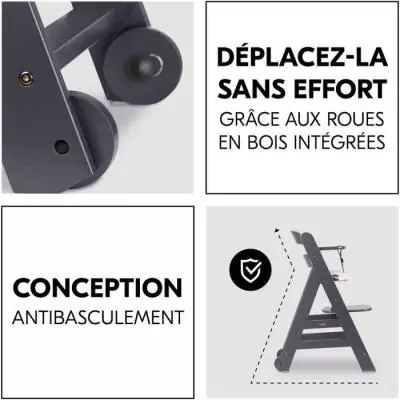 Chaise haute évolutive Hauck Beta+ - Confort et sécurité optimal