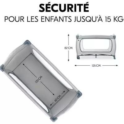 Lit de voyage pratique Hauck Sleep N Play Go Plus - Dusty Bleu