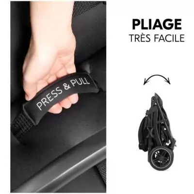 Poussette tout terrain HAUCK Rapid 4D - Pratique pliage 1 main