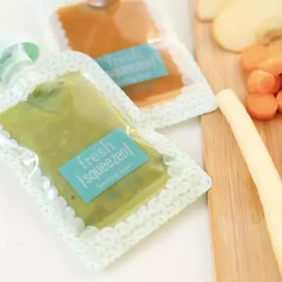 Gourdes réutilisables INFANTINO - Pack 25 - Sans BPA - Compatibles Squeeze Station