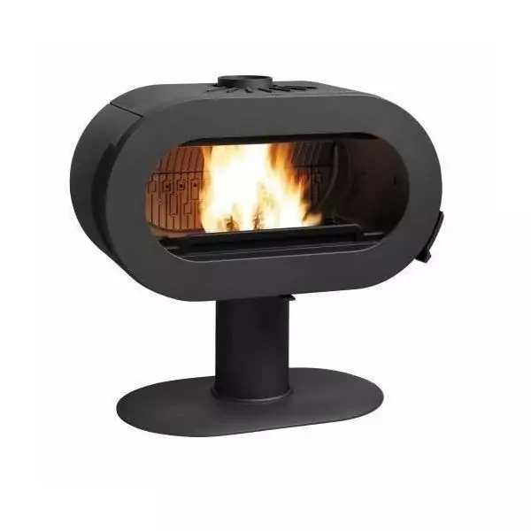 Poele a bois - INVICTA - Fifty plus pied - 10 KW - En fonte - Bûches 60 cm